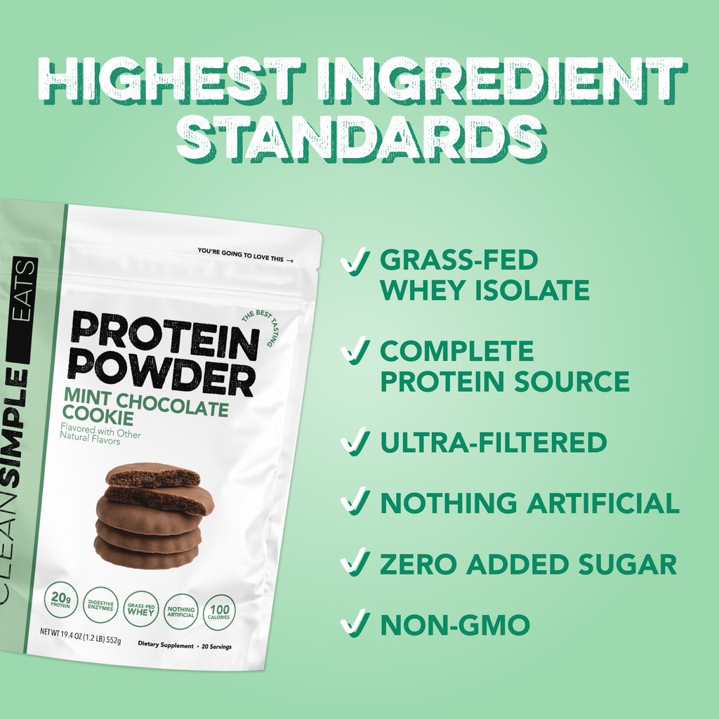 Protein Powder: Mint Chocolate Cookie (20 Serving Bag)