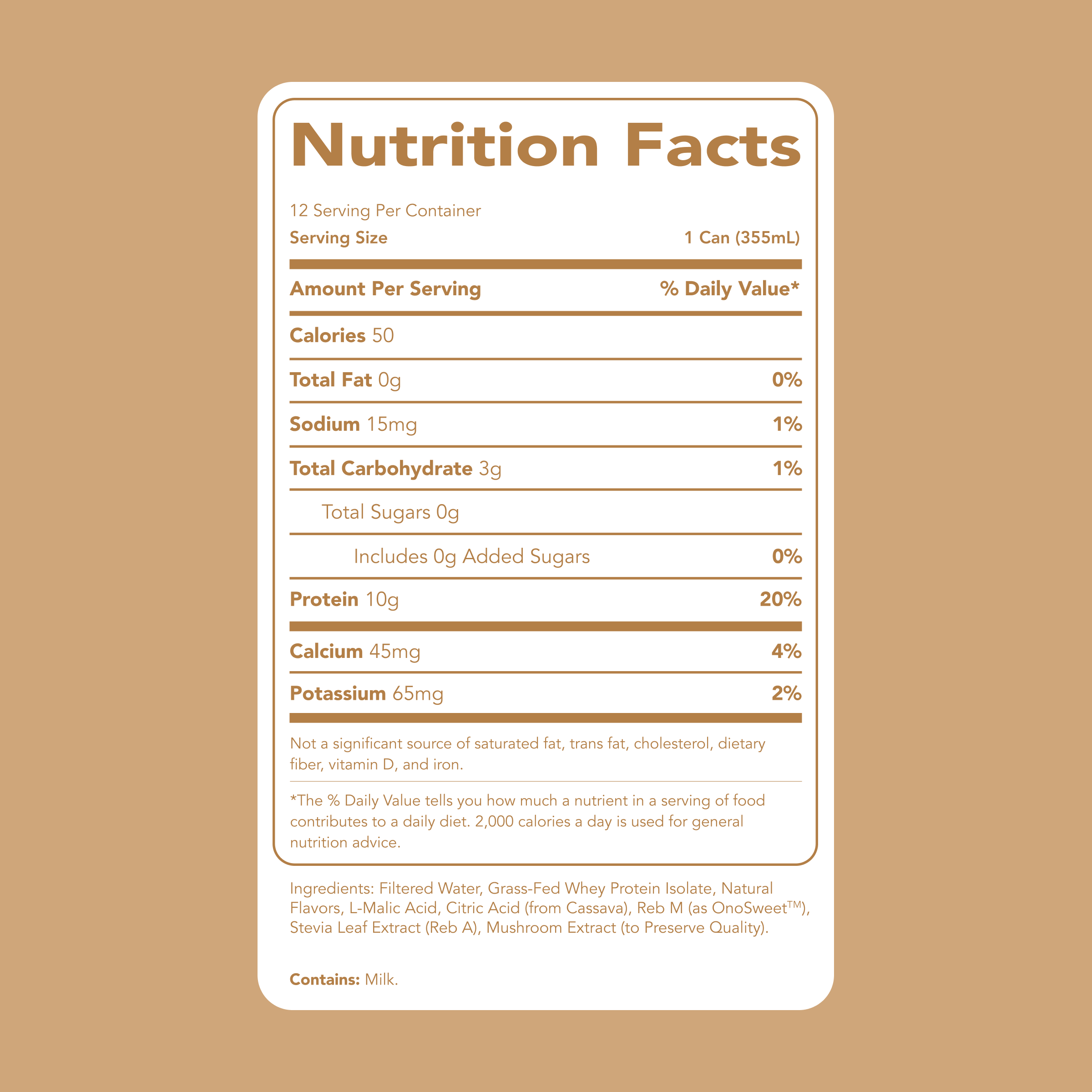 Clear Protein Water: Coconut Créme (12 Oz. | 12 Pack)