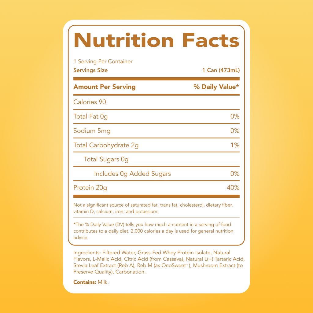 Clear Protein Soda: Frosted Lemonade (16 Oz. | 12 Pack)