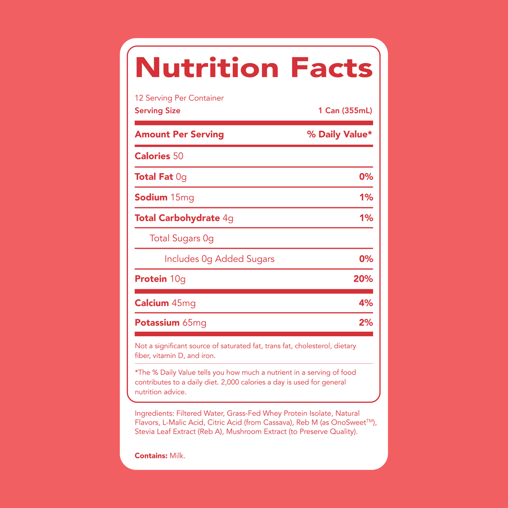 Clear Protein Water: Peach Mango Créme (12 Oz. | 12 Pack)